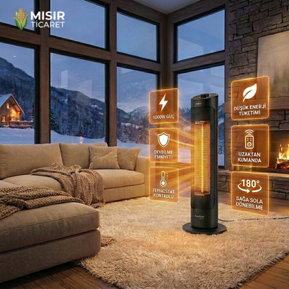 Karbon Dikey Isıtıcı 1000w